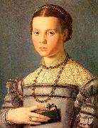 Agnolo Bronzino Portrait of a Young Girl with a Prayer Book oil painting artist